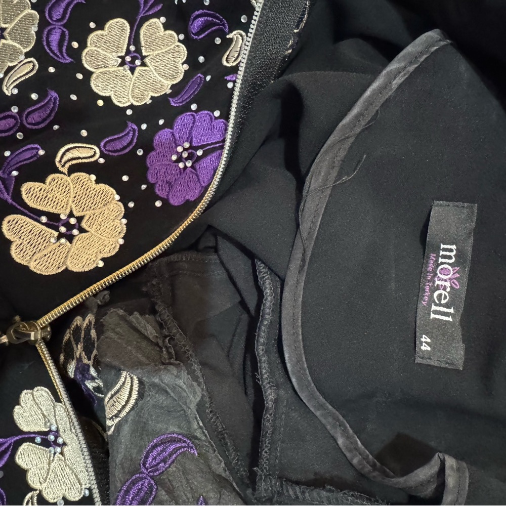 Paul Morelli Black and Purple Hooded with matching leggings#abaya - Picture 5 of 6